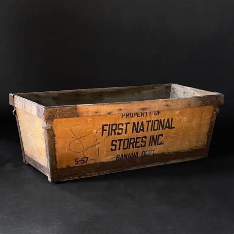 antique wood & metal hamady banana box|best finish for antique furniture.